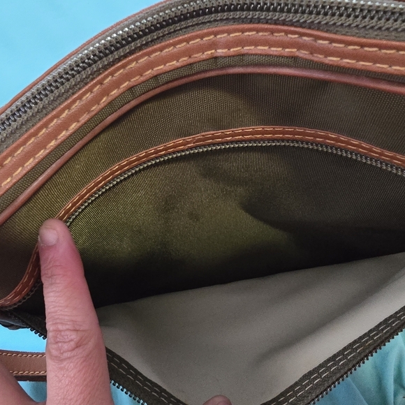 Dunhill Army Green Canvas Men's Bag - Picture 8 of 10